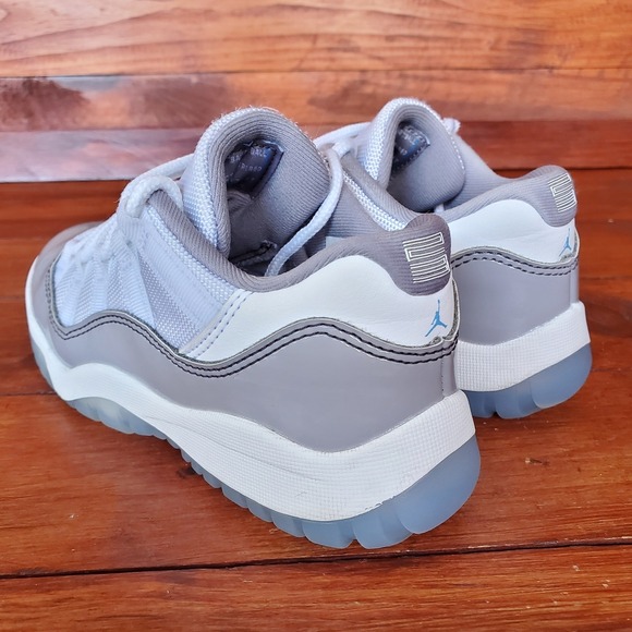 Nike Air Jordan 11 Low TD Shoes Toddler Kids 13C Cement Grey White 505835-140 - Picture 3 of 8